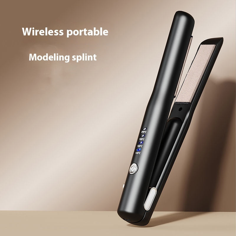 Mini Wireless Rechargeable Splint Hair Straightener Hair Curler