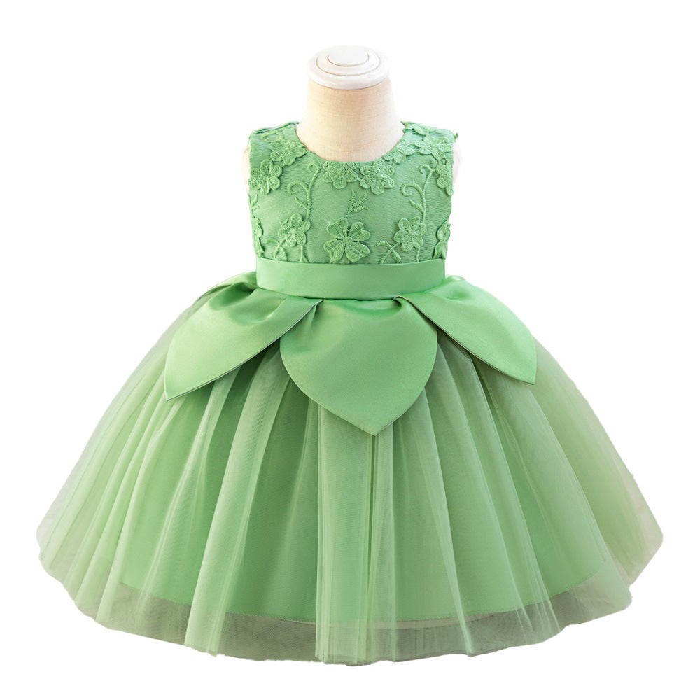 Medium And Large Children's Dress Pettiskirt Embroidery