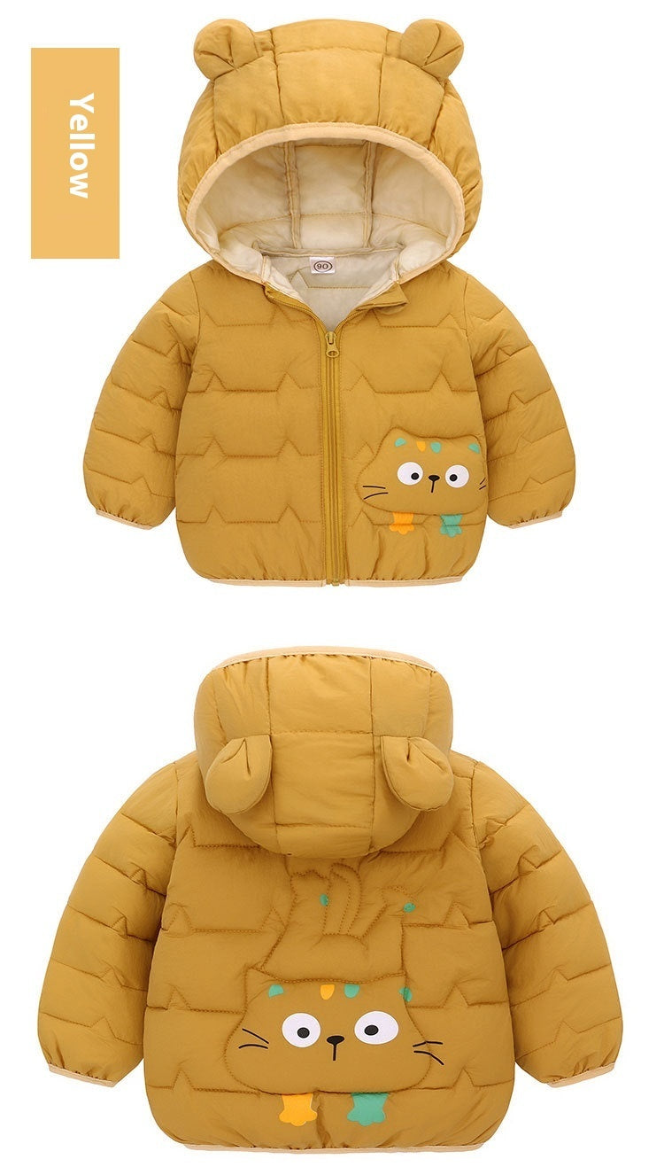 Foreign Trade Down Padded Jacket Cotton Padded Thin Hood Coat