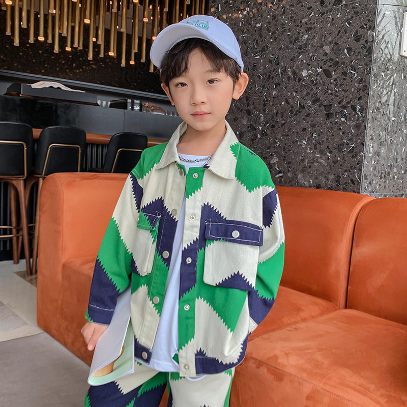 Boys' Sports Leisure Spring And Autumn Suit