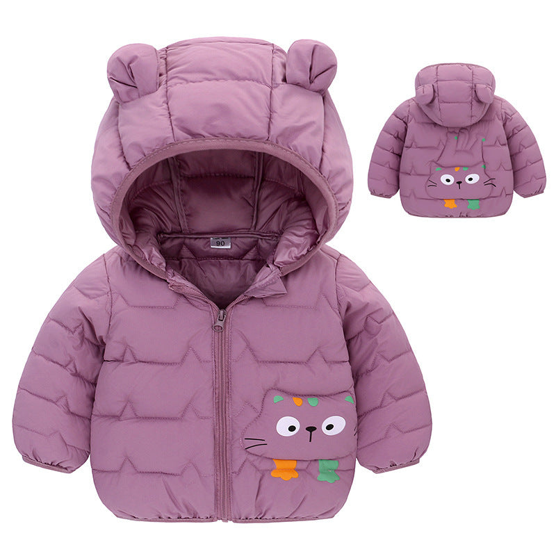 Foreign Trade Down Padded Jacket Cotton Padded Thin Hood Coat