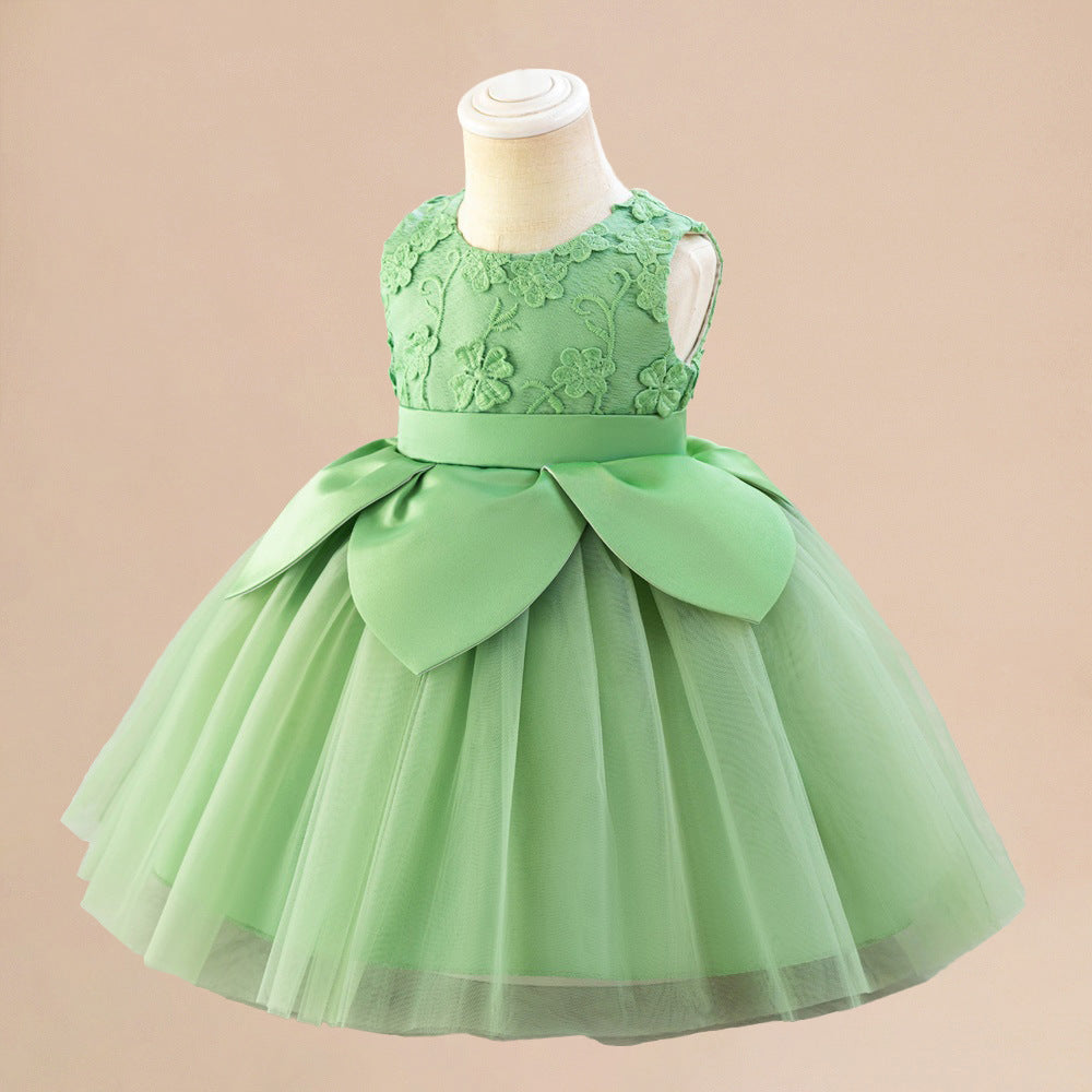 Medium And Large Children's Dress Pettiskirt Embroidery