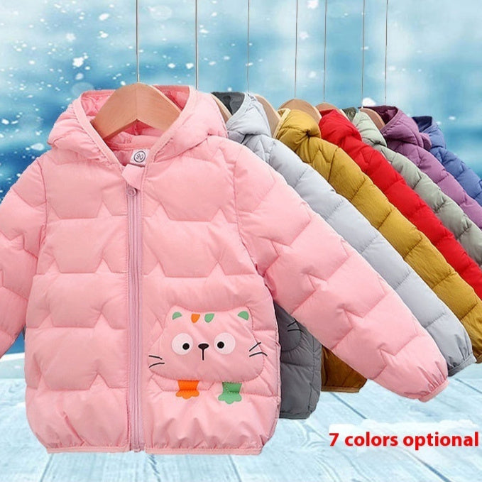 Foreign Trade Down Padded Jacket Cotton Padded Thin Hood Coat