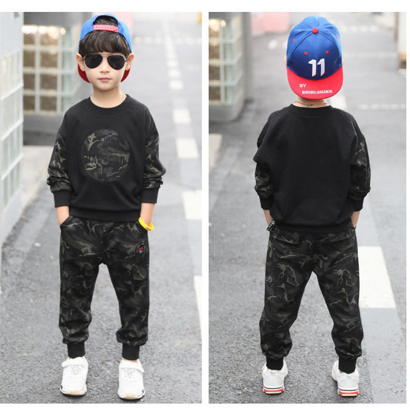 Fashion New Children's Sweater Two Piece Set