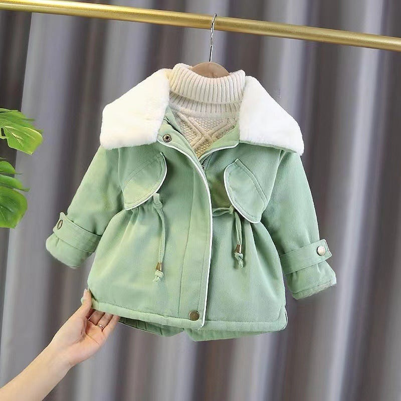 Baby Girl Winter Clothes Cotton-padded Coat Jacket