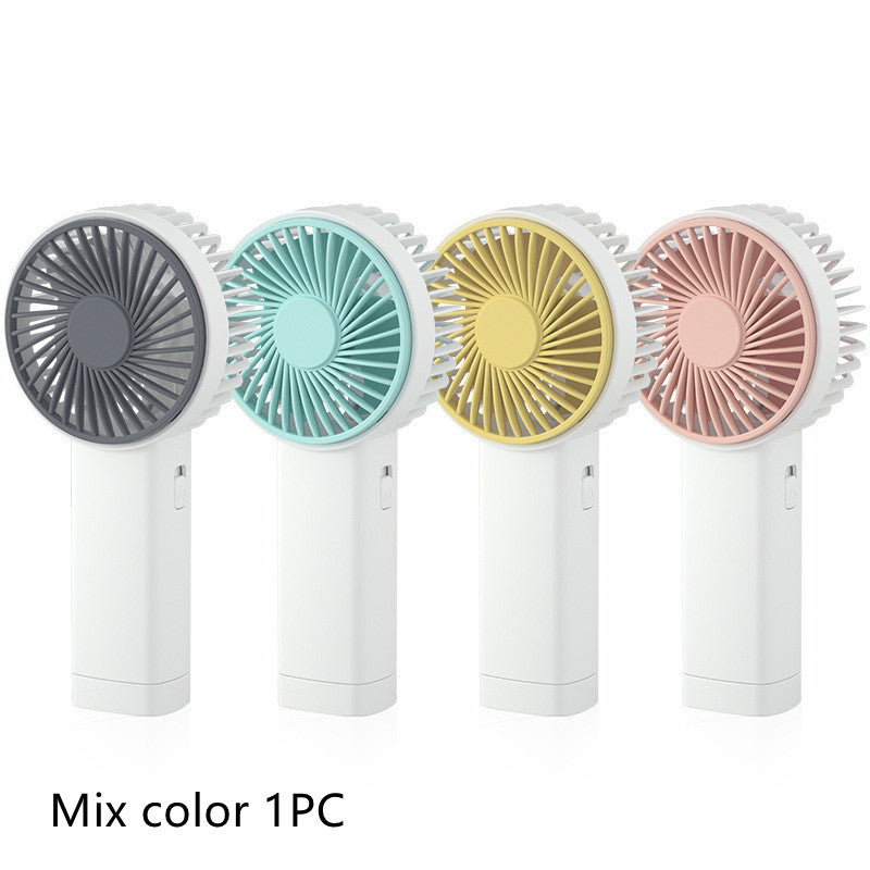 Portable Handheld USB Rechargeable Small Fan With Light