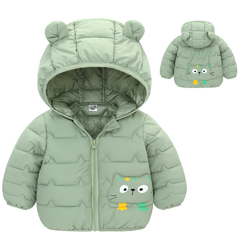 Foreign Trade Down Padded Jacket Cotton Padded Thin Hood Coat