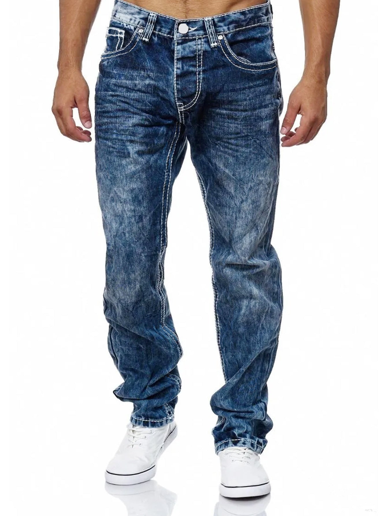 European And American Straight Men's Jeans