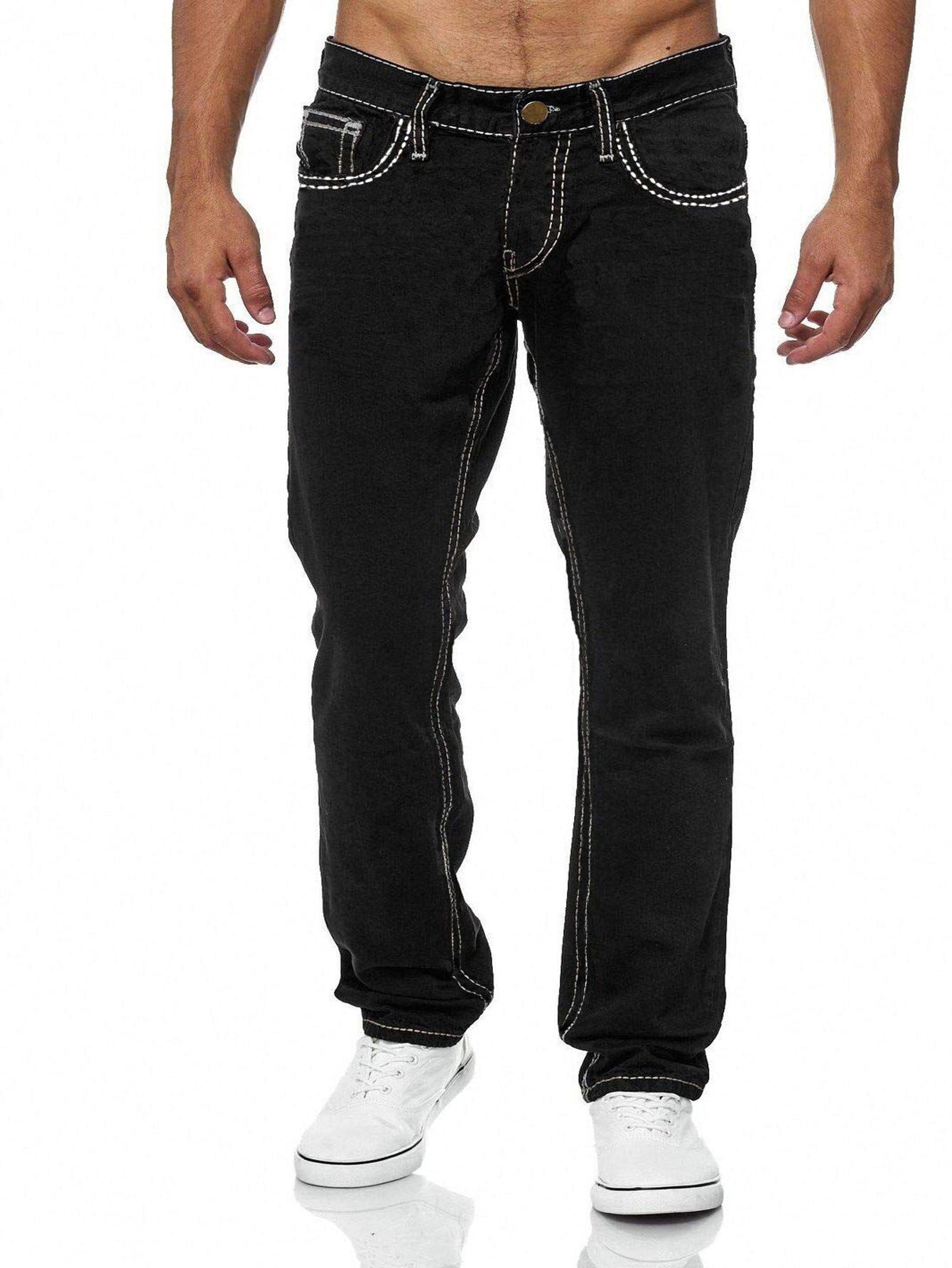 European And American Straight Men's Jeans