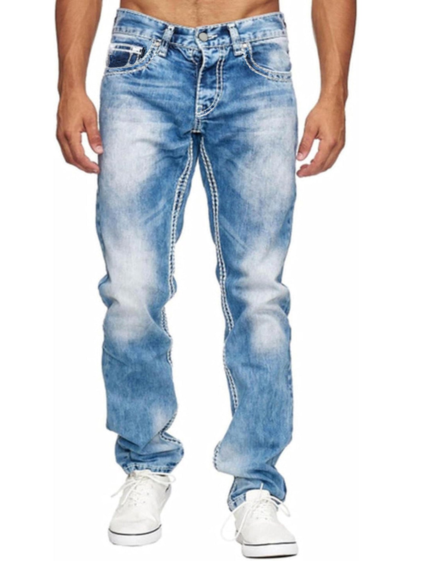 European And American Straight Men's Jeans