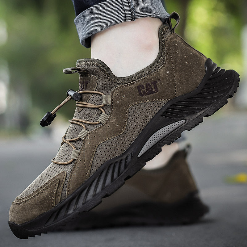 Hiking Quality Casual Shoes Cross-border Leather Men's Breathable Tooling