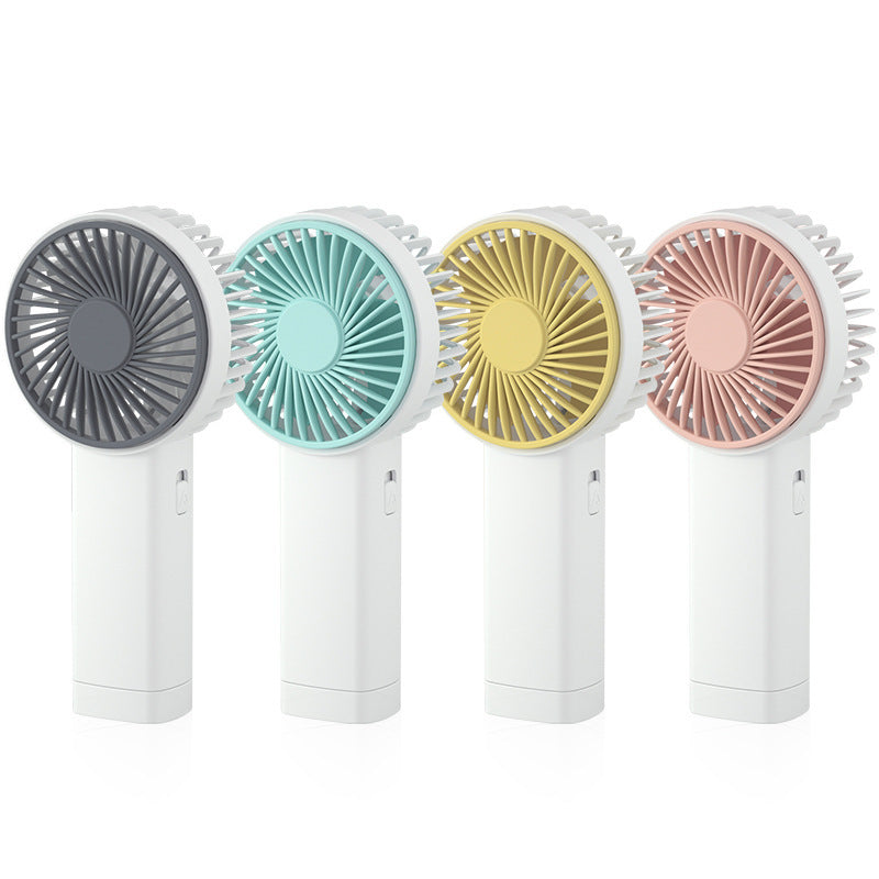 Portable Handheld USB Rechargeable Small Fan With Light