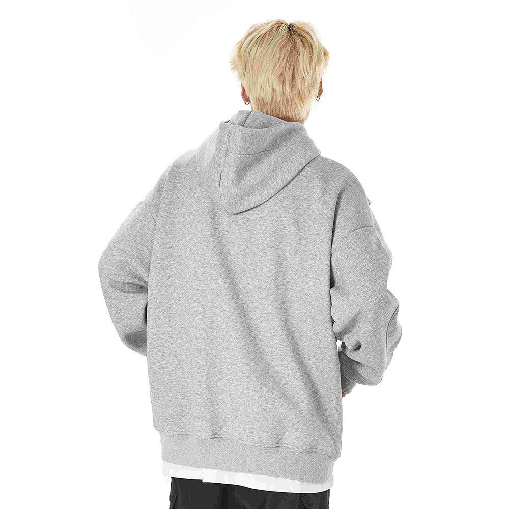 Men's Loose Pullover Personality Printed Hoodie