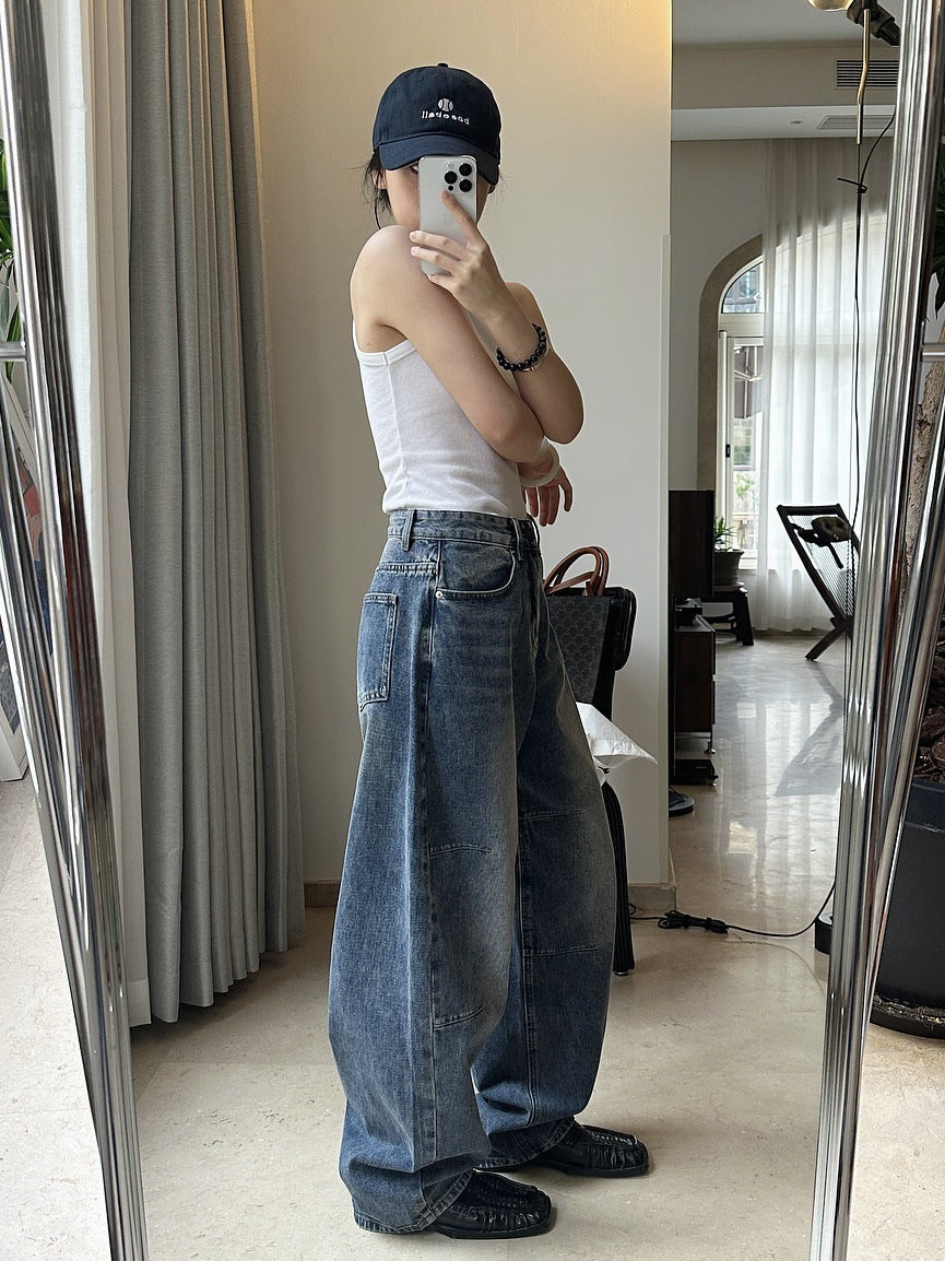 Loose-fitting Wide-leg Slim-fit Women's Casual Pants