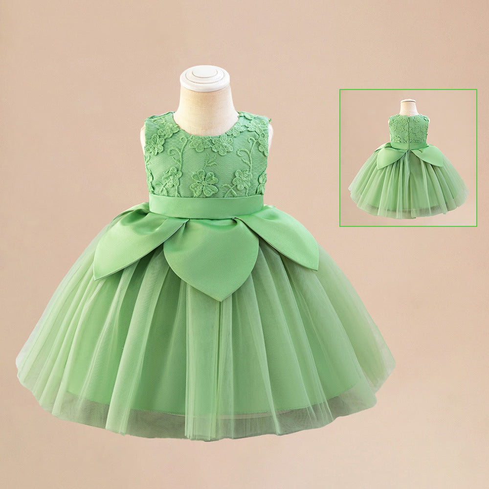 Medium And Large Children's Dress Pettiskirt Embroidery