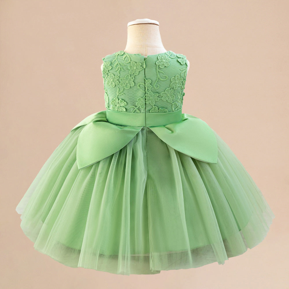 Medium And Large Children's Dress Pettiskirt Embroidery