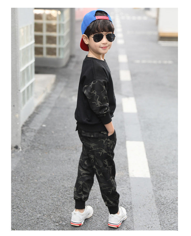 Fashion New Children's Sweater Two Piece Set