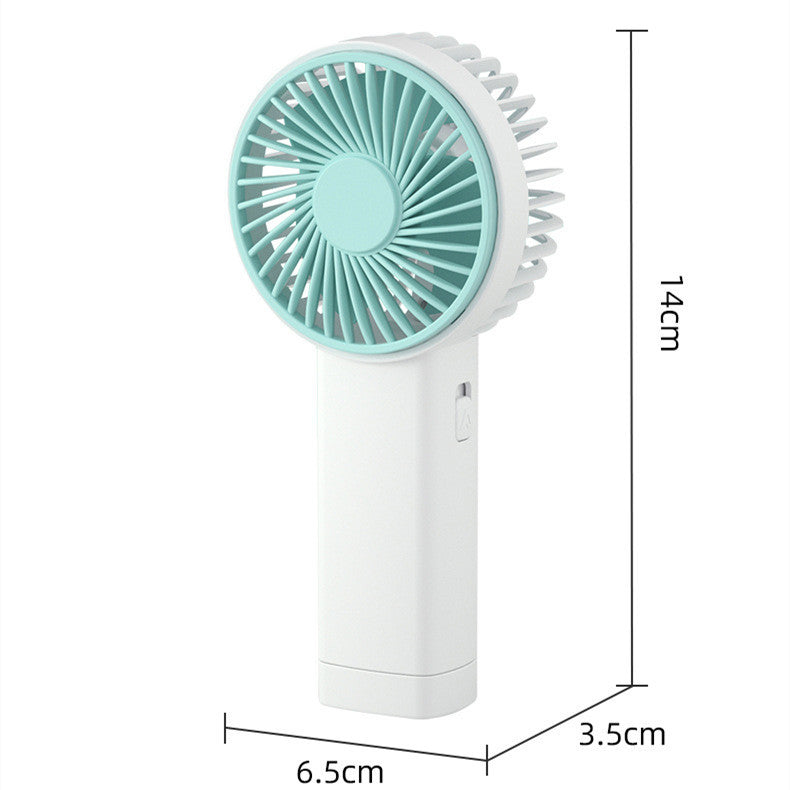 Portable Handheld USB Rechargeable Small Fan With Light