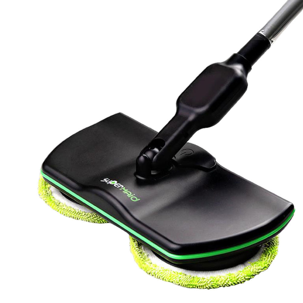 Cordless Rotating Electric Mop - 200 RPM Rechargeable Floor Cleaner with Washable Pads