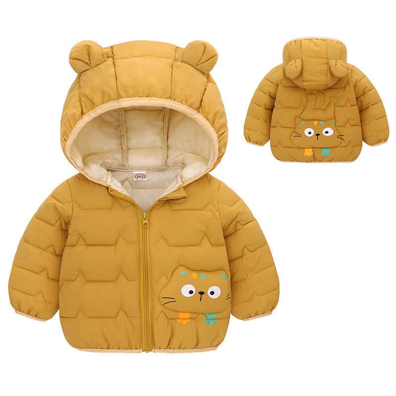 Foreign Trade Down Padded Jacket Cotton Padded Thin Hood Coat