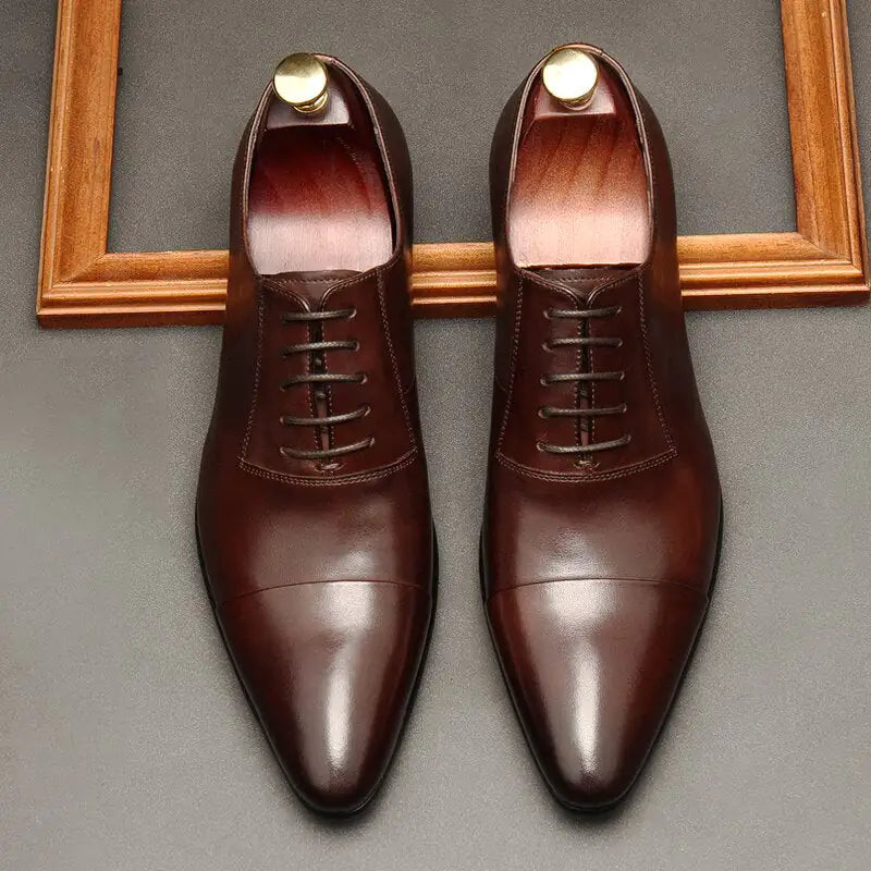 Luxury Red bottom Leather Oxford Shoes For Men